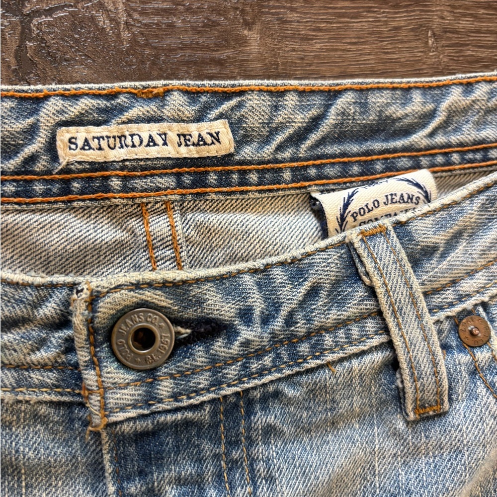 VINTAGE Ralph Lauren Polo Jeans Co Cropped Saturday Jean 14 straight leg cropped - Picture 3 of 9